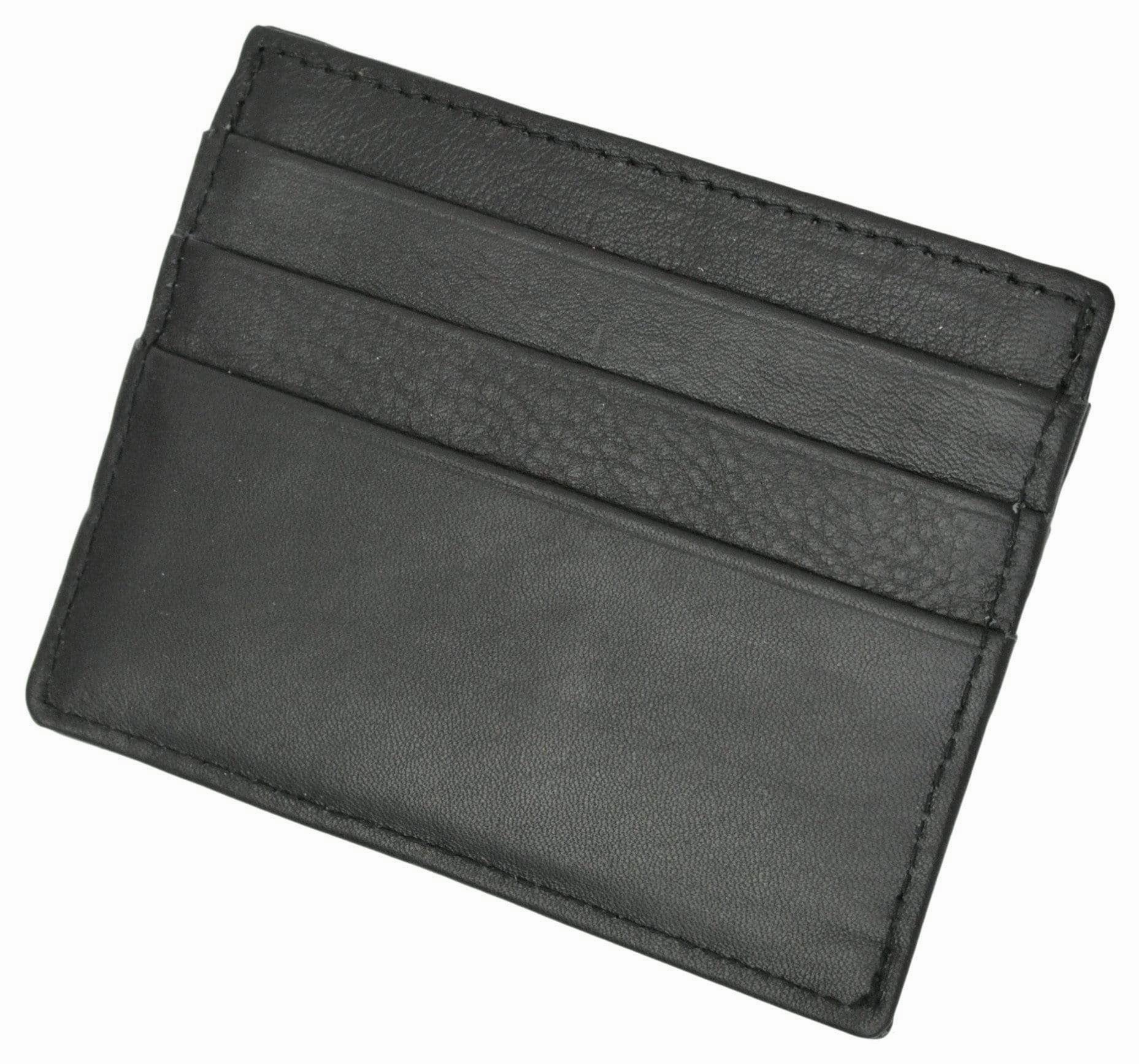 Weekend Specials New Arrival Discount Men'S Premium Leather Slim Credit Card Holder P 170 (C)
