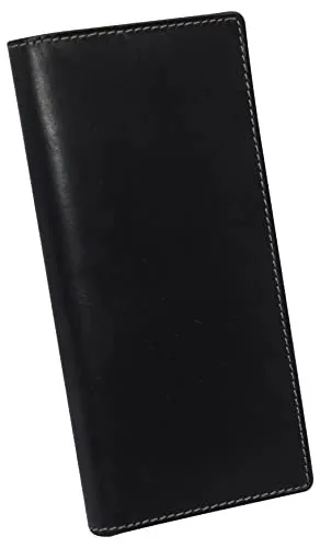 Flash Pick Today Shop Smart Save Men'S Genuine Buffalo Leather Long Basic Checkbook Cover Rfid Blocking