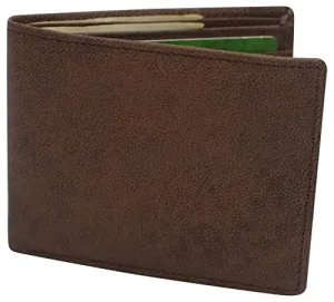 Hot Sale Alert Exclusive Hot Pick Men'S Real Leather Rfid Blocking Bifold Wallet Stylish Anti Theft Security With Id Window
