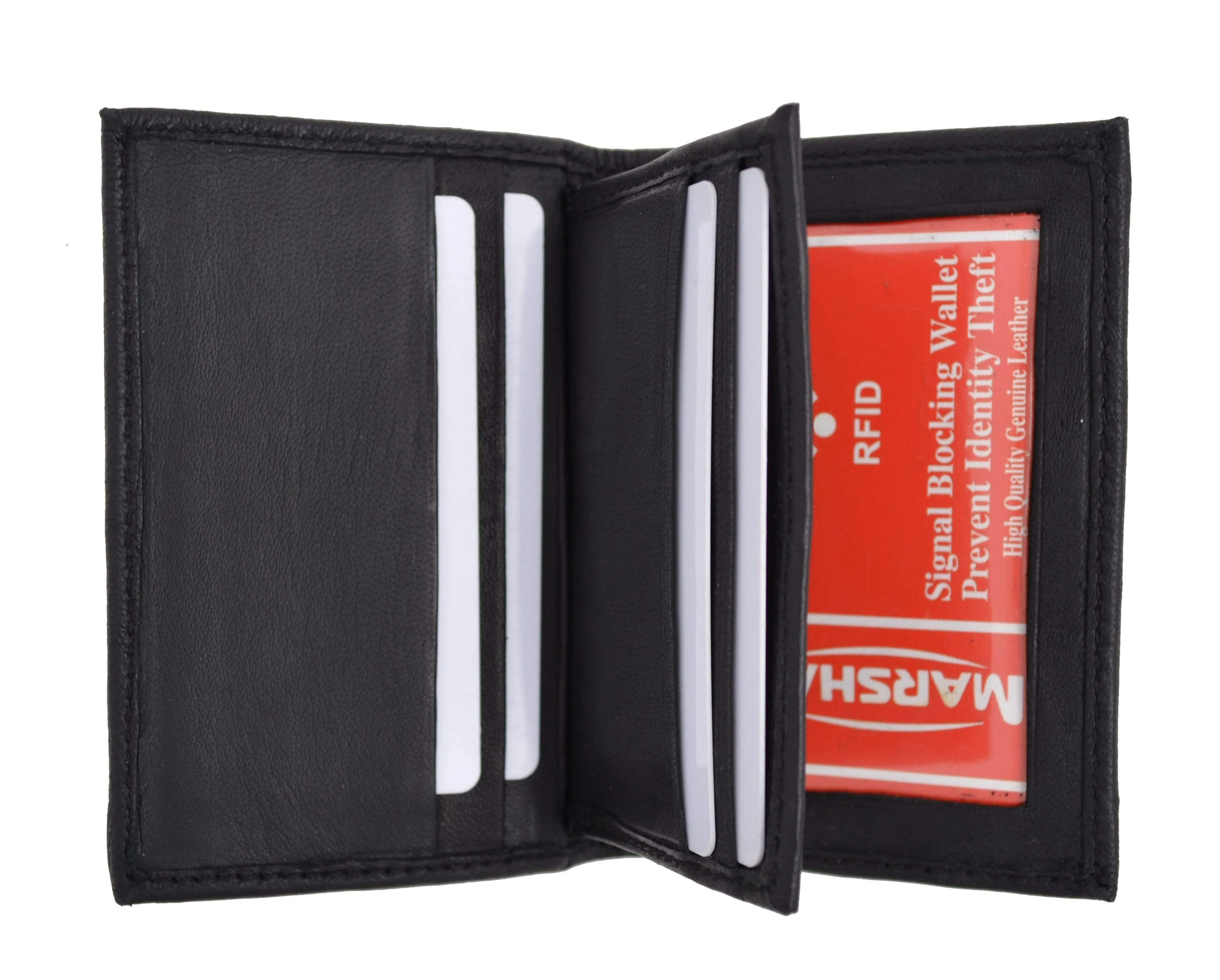Men'S Rfid Blocking Soft Premium Leather Center Flap Credit Card Id Holder Bifold Wallet Rfidp155 Hot Pick Sale Daily Special Offer