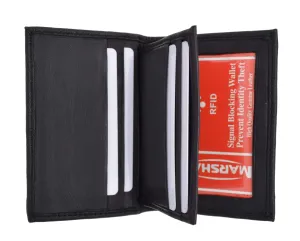 Men'S Rfid Blocking Soft Premium Leather Center Flap Credit Card Id Holder Bifold Wallet Rfidp155 Hot Pick Sale Daily Special Offer