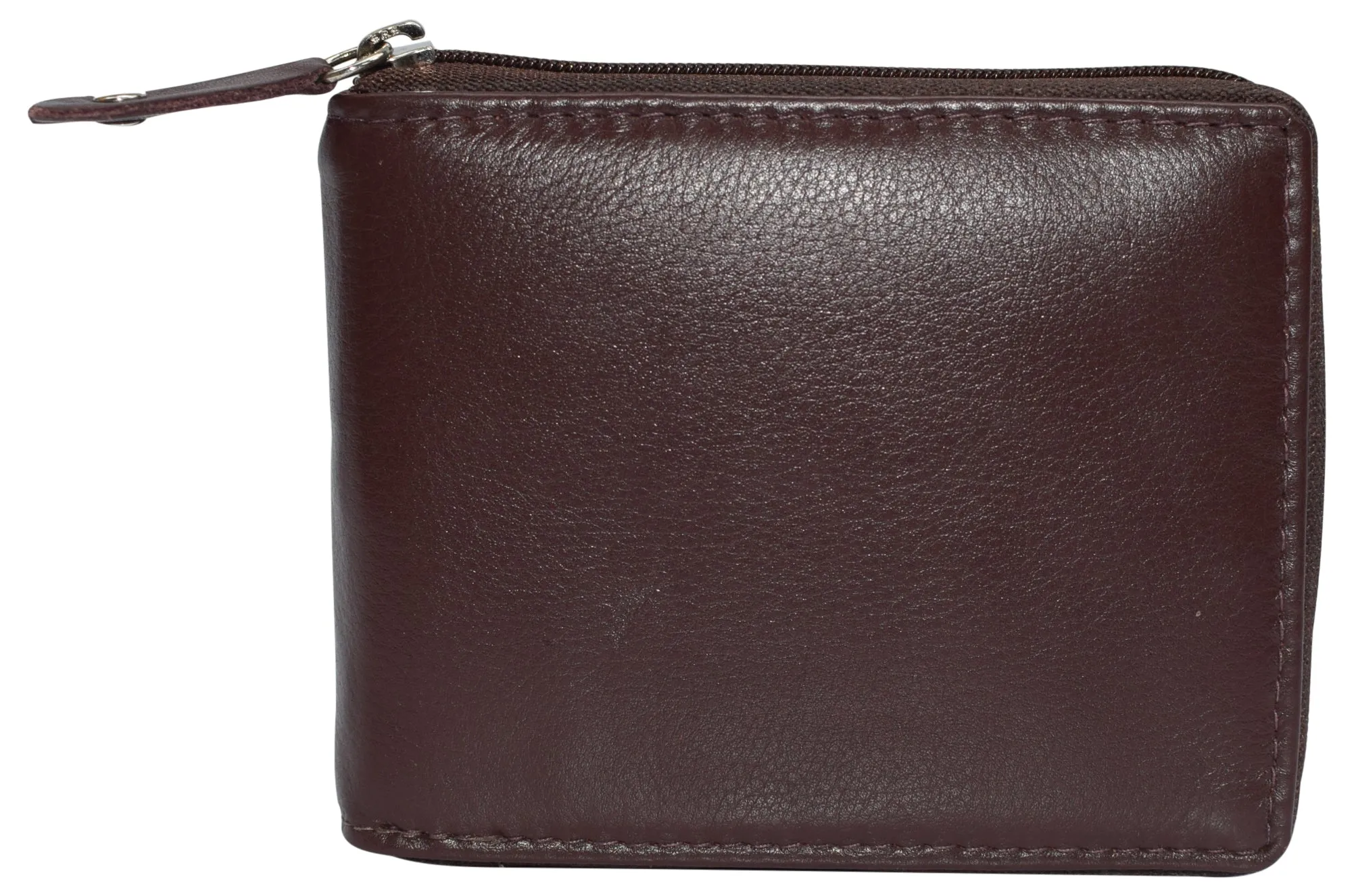MustHave Clearance Men'S Zipper Rfid Blocking Premium Leather Zip-Around Id Bifold Wallet By Swiss Marshall