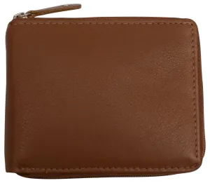 Men'S Zipper Rfid Blocking Premium Leather Zip-Around Id Bifold Wallet By Swiss Marshall Grab It Before Gone Trending Today Steal