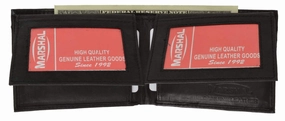 Mens Genuine Leather Bifold 2 Flap Up Id Card Holder Wallet 590 Cf Trending Offer Today