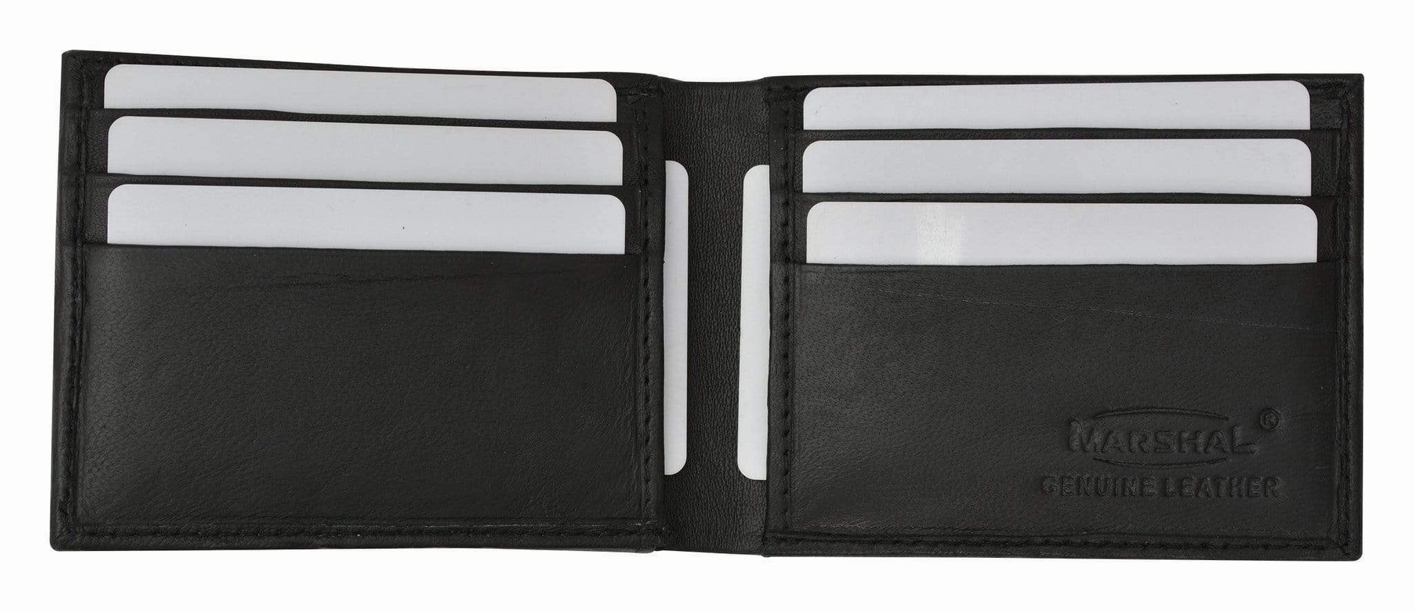 Mens Genuine Leather Credit Card Id Holder Bifold Money Clip Wallet 88 (C) Special Surprise Sale