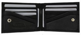 Special Deal Frenzy Flash Deal Alert Mens Kids Small Bifold Genuine Leather Wallet W/Card Holder Snap Closure 77 (C)