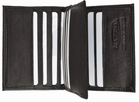 Trending Now Discount Mens Lambskin Leather Small Center Flap Credit Card Holder 74 (C)