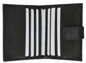 Grab Save Today Mens Leather Lambskin Mini Coin Pocket Id Bifold Wallet 1521 (C)