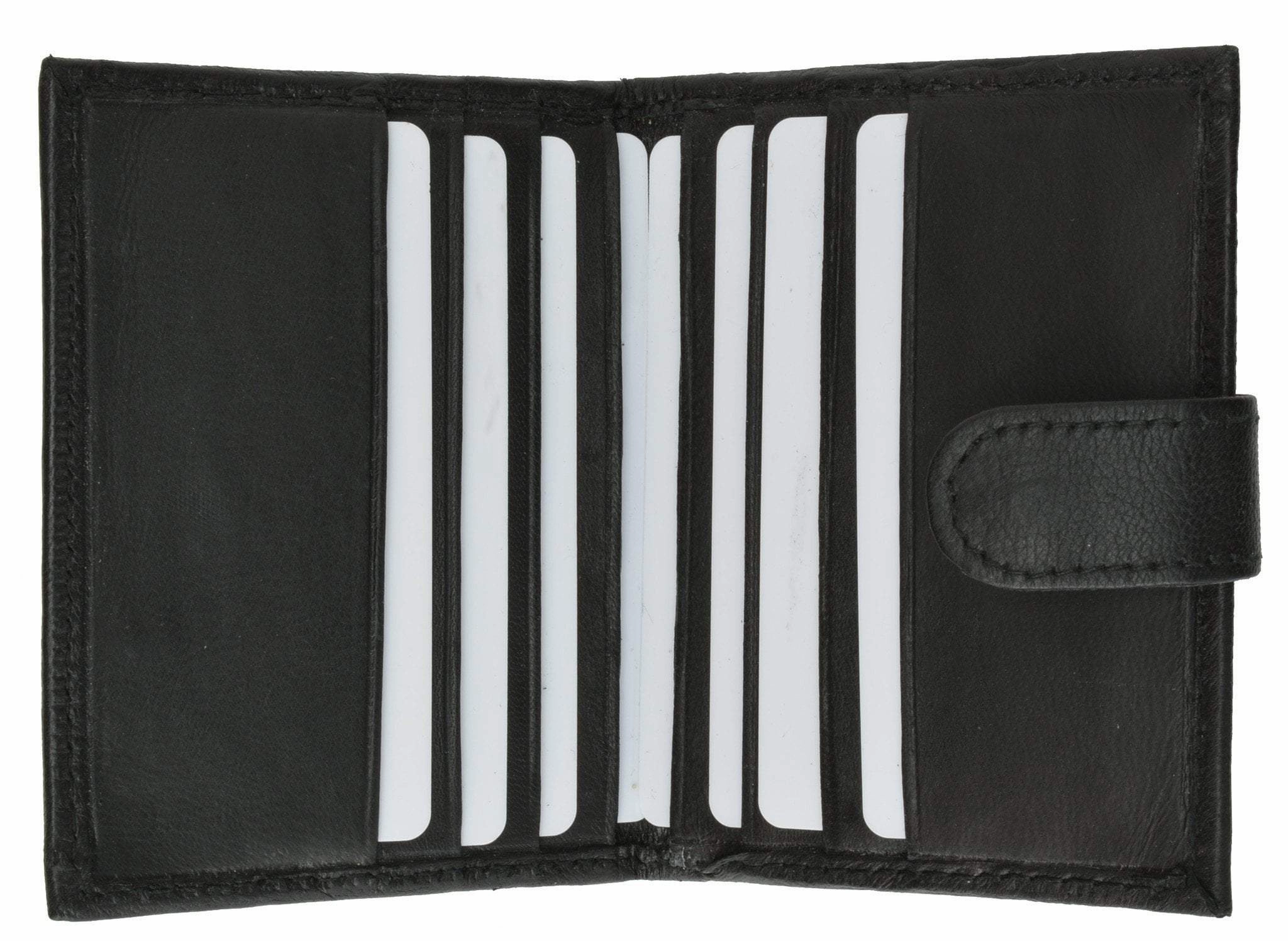 Grab Save Today Mens Leather Lambskin Mini Coin Pocket Id Bifold Wallet 1521 (C)