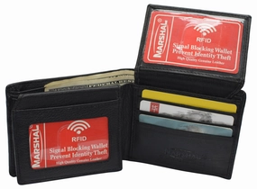 Unmissable Deal Today Grab Todays Deal Mens Leather Multi Card Bifold With Double Flip-Up 3 Id Windows Rfid Blocking