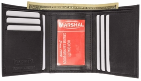 Special Deal Frenzy Mens Leather Simple Trifold Id Wallet 1145