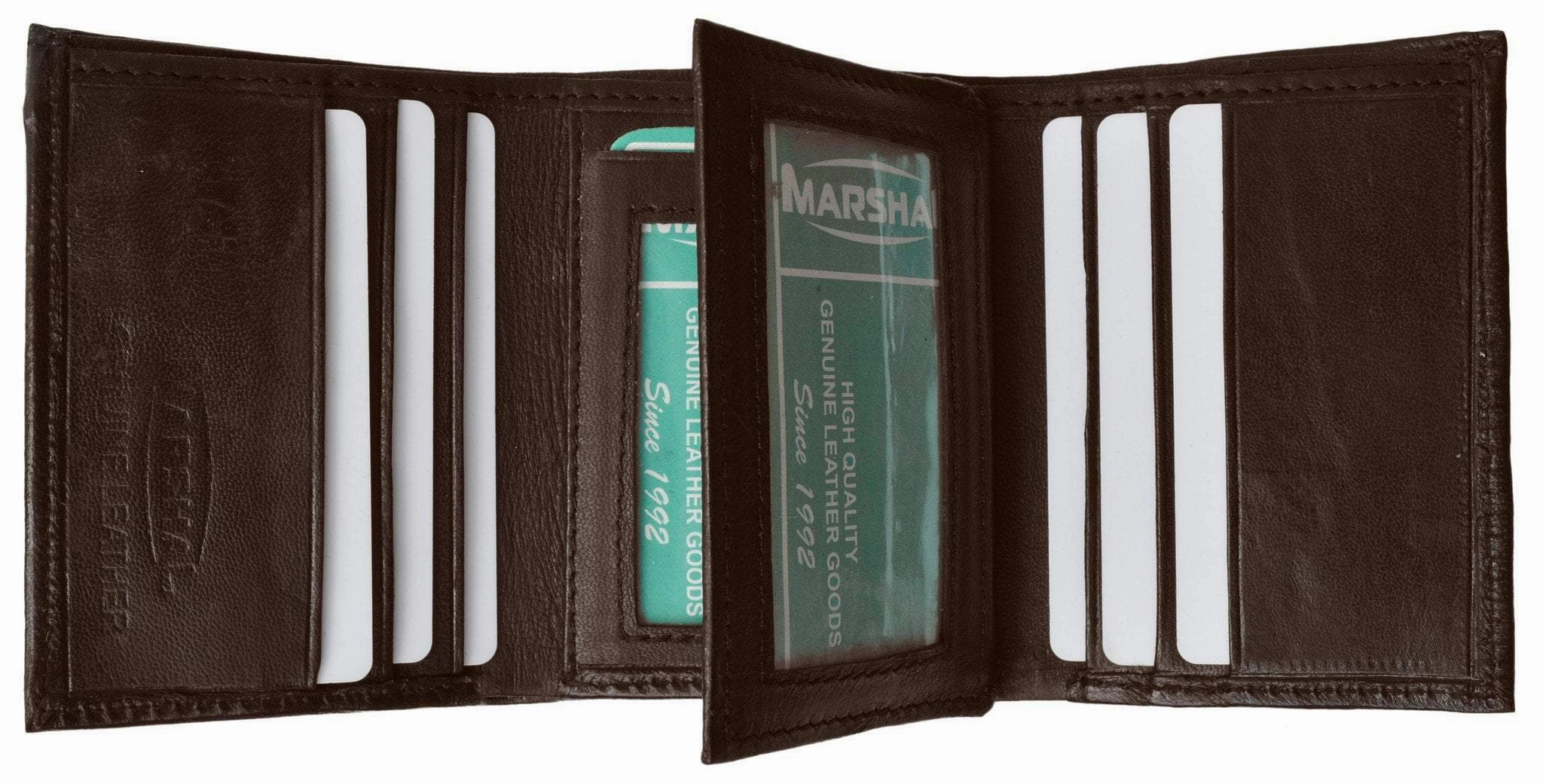 Mens Leather Wallet Lamb Classic Trifold Wallet P 1107 (C) Hot Sale Frenzy Dont Miss These Savings