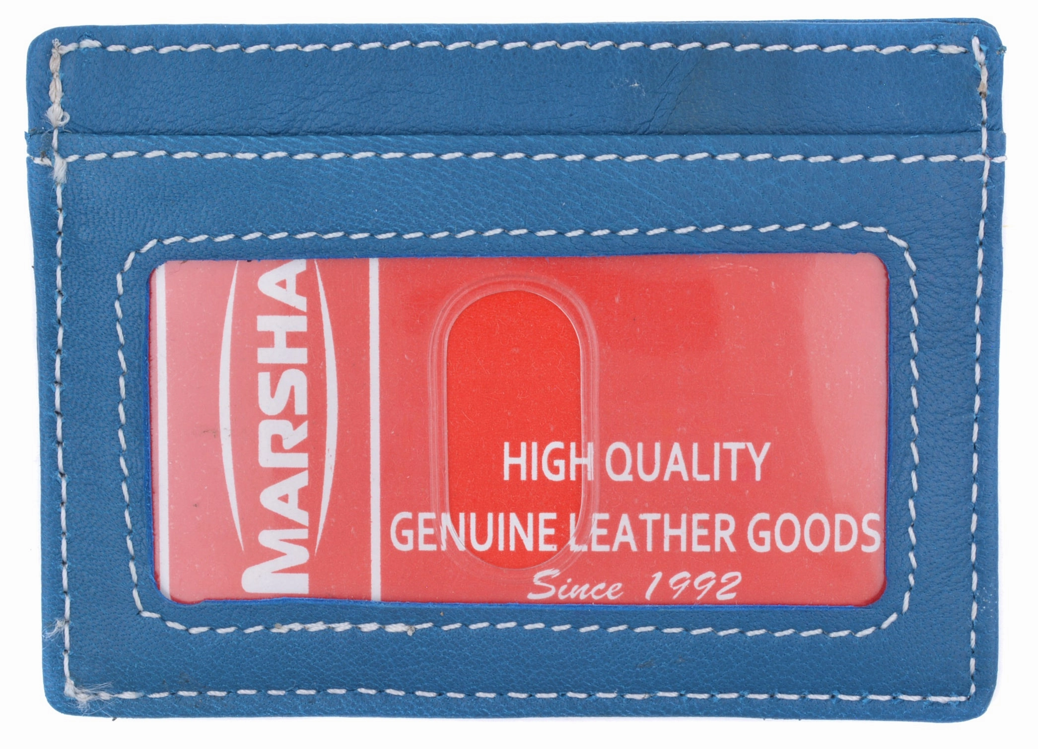 Mens Slim Leather Wallet Card Holder Window Credit Cash Id Pocket Thin Minimal Grab Todays Deal