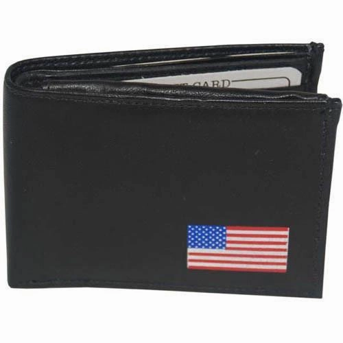 Mens Soft Leather Usa Flag Patriotic Bifold Credit Card Id Wallet F 1160 Hot Item Clearance Best Deal Online