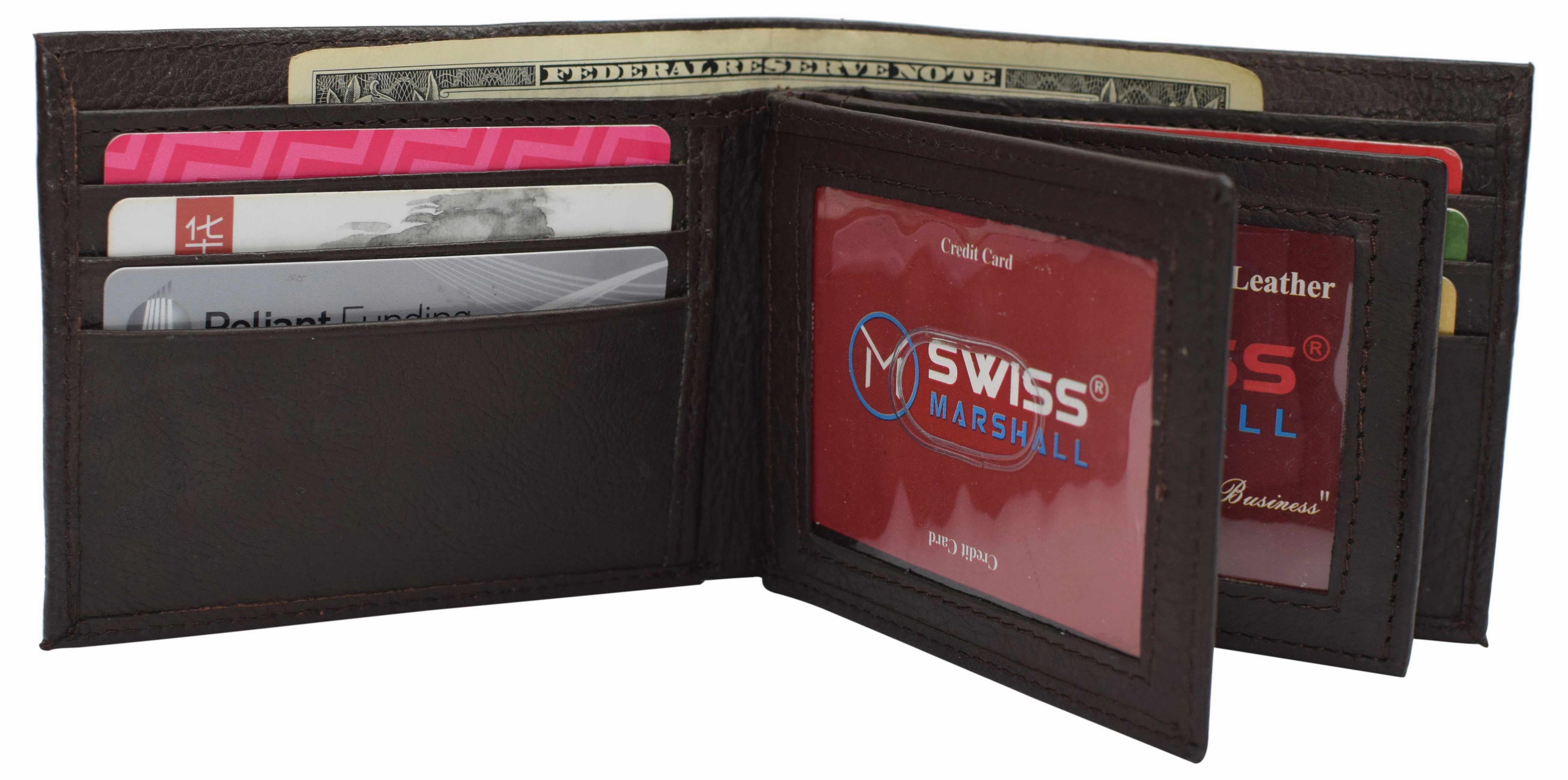 Hot Deal Alert Mens Wallet Rfid Blocking Multi Card Id Holder Wallets For Men Bifold Wallet