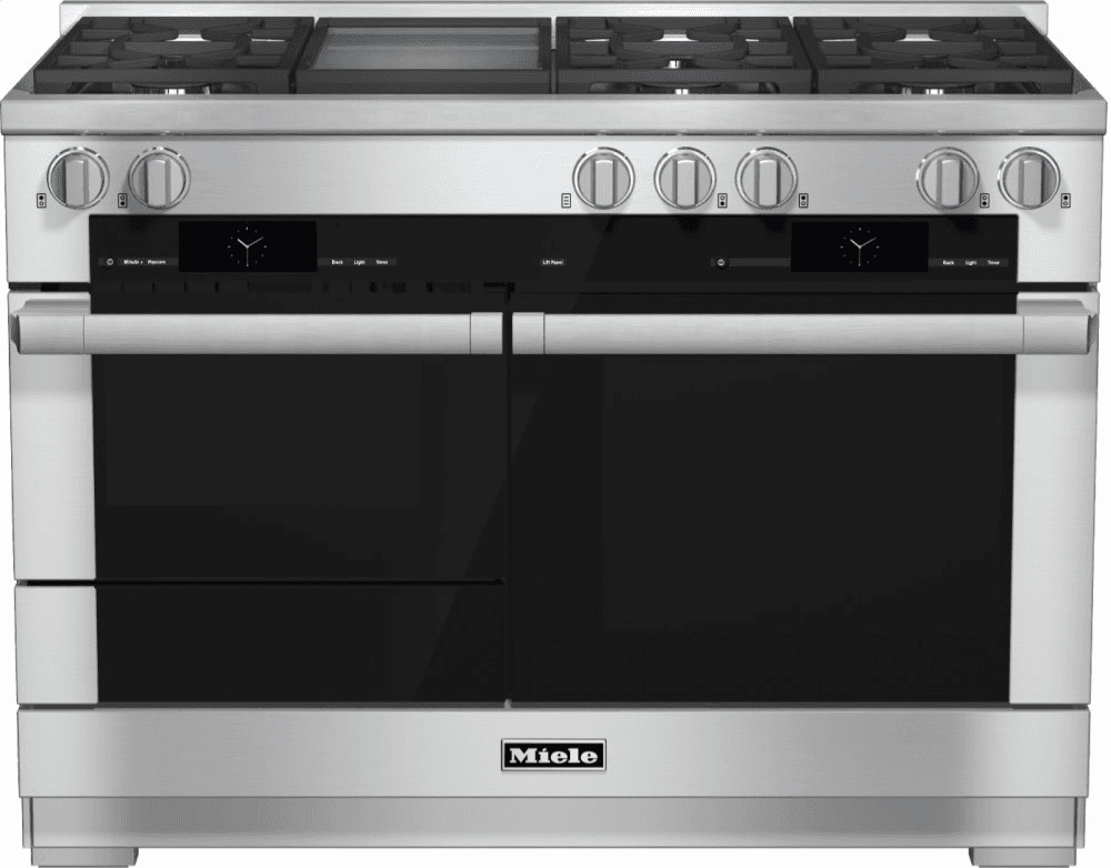Miele HR19562LP 48 Inch Range Dual Fuel With M Touch Controls, Moisture Plus And M Pro Dual Stacked Burners