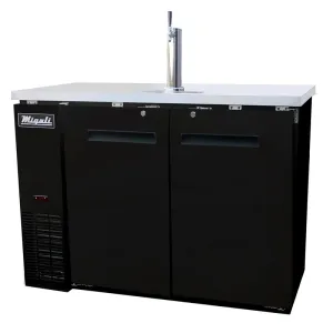 Migali - C-DD48-2-HC, Commercial 48" Direct Draw Beer Dispenser Cooler Beer Dispenser 11.8 cu. ft.