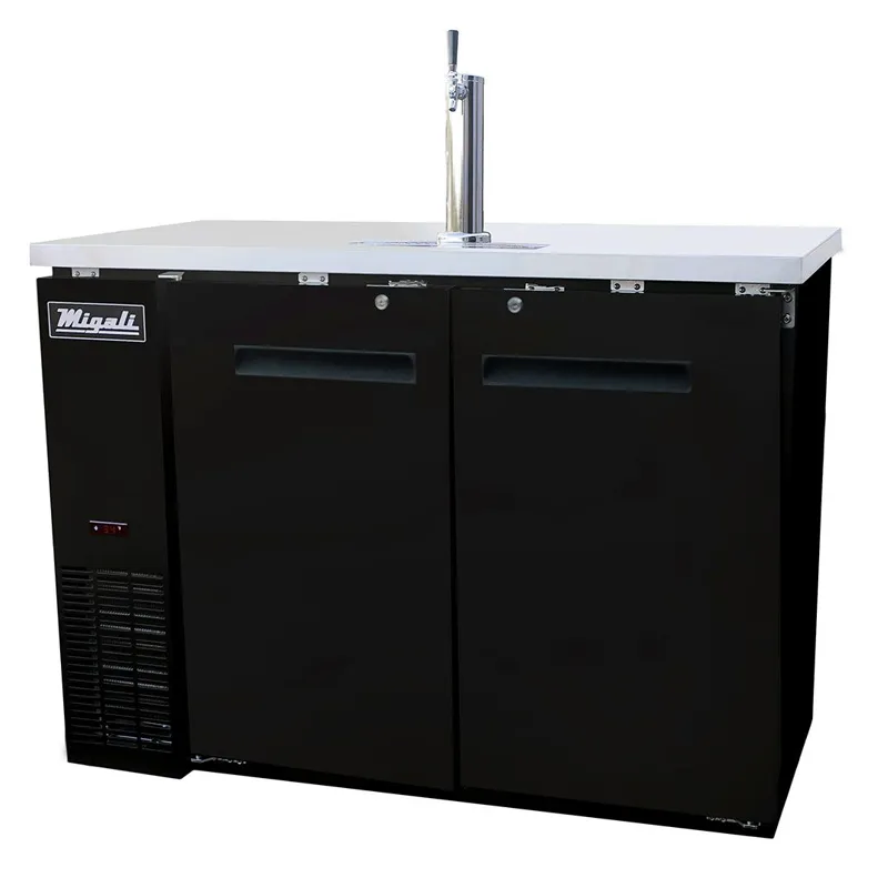 Migali - C-DD48-2-HC, Commercial 48" Direct Draw Beer Dispenser Cooler Beer Dispenser 11.8 cu. ft.