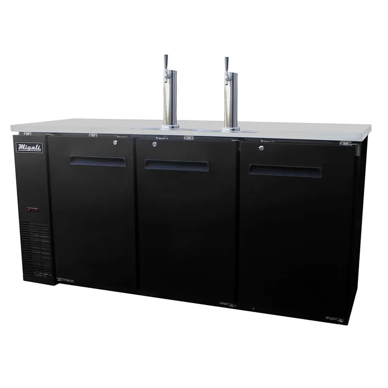 Migali - C-DD72-3-HC, Commercial 72" Direct Draw Cooler Beer Dispenser 19.6 cu. ft.