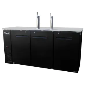 Migali - C-DD72-3-HC, Commercial 72" Direct Draw Cooler Beer Dispenser 19.6 cu. ft.