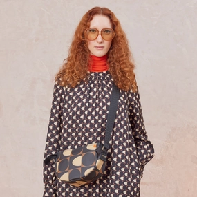 Mini Rounder Crossbody - Spot Square Mocha Todays Special Savings