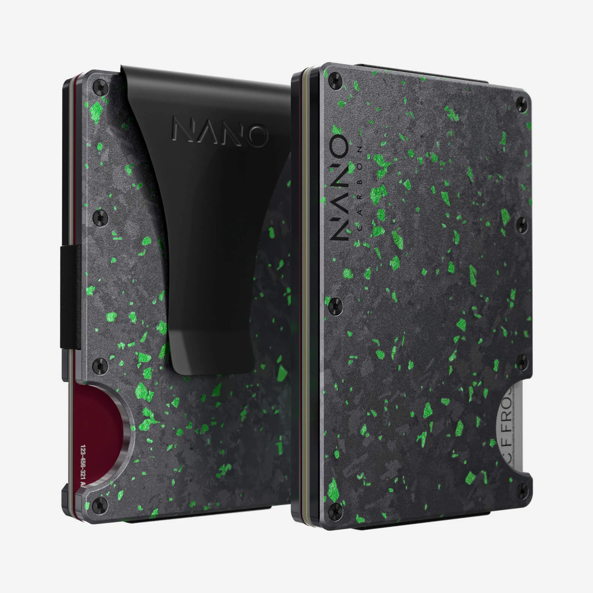 Money Clip Wallet (Nero/Verde) Grab It Now