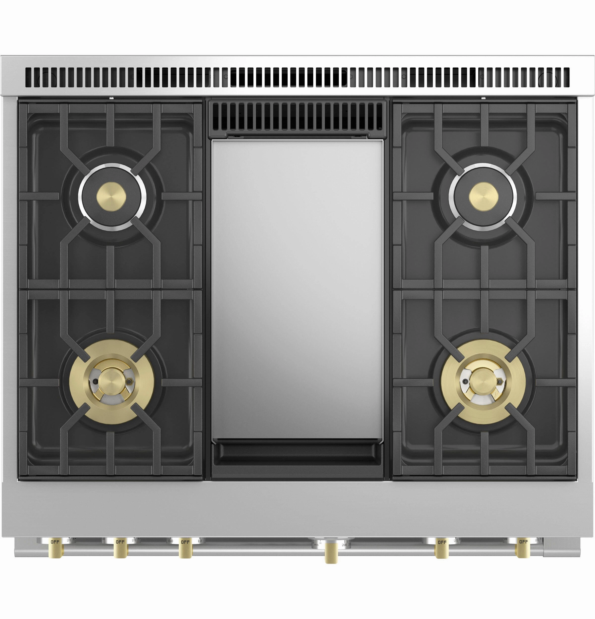 Monogram ZGP364NDTSS Monogram 36" All Gas Professional Range With 4 Burners An Griddle (Natural Gas)