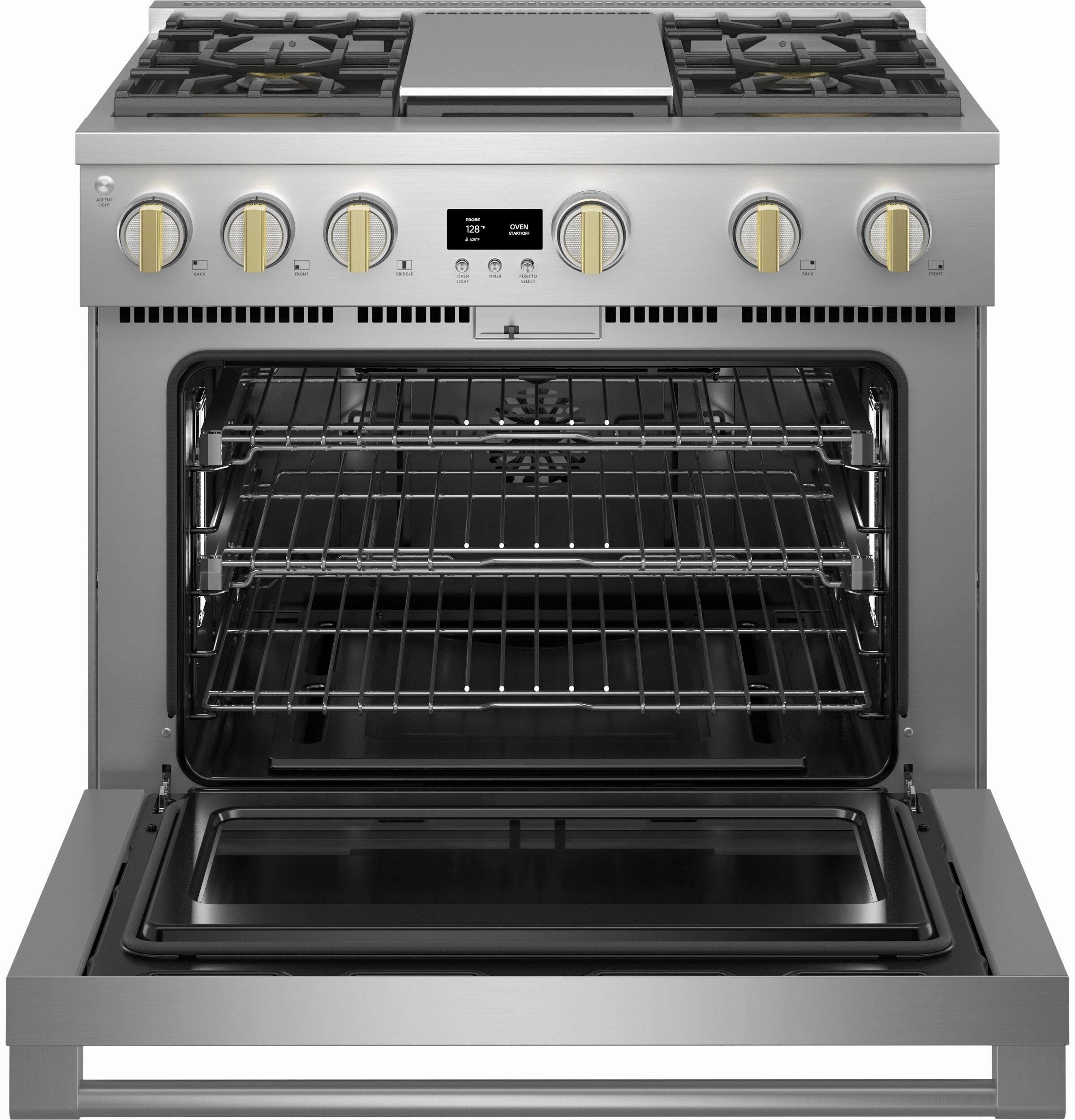Monogram ZGP364NDTSS Monogram 36" All Gas Professional Range With 4 Burners An Griddle (Natural Gas)