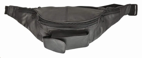 Best Price Online Multiple Pocket Genuine Leather Waist Pack, Slim Fanny Pack With Cellphone Pocket And Adjustable Waist Strap 148 (C)