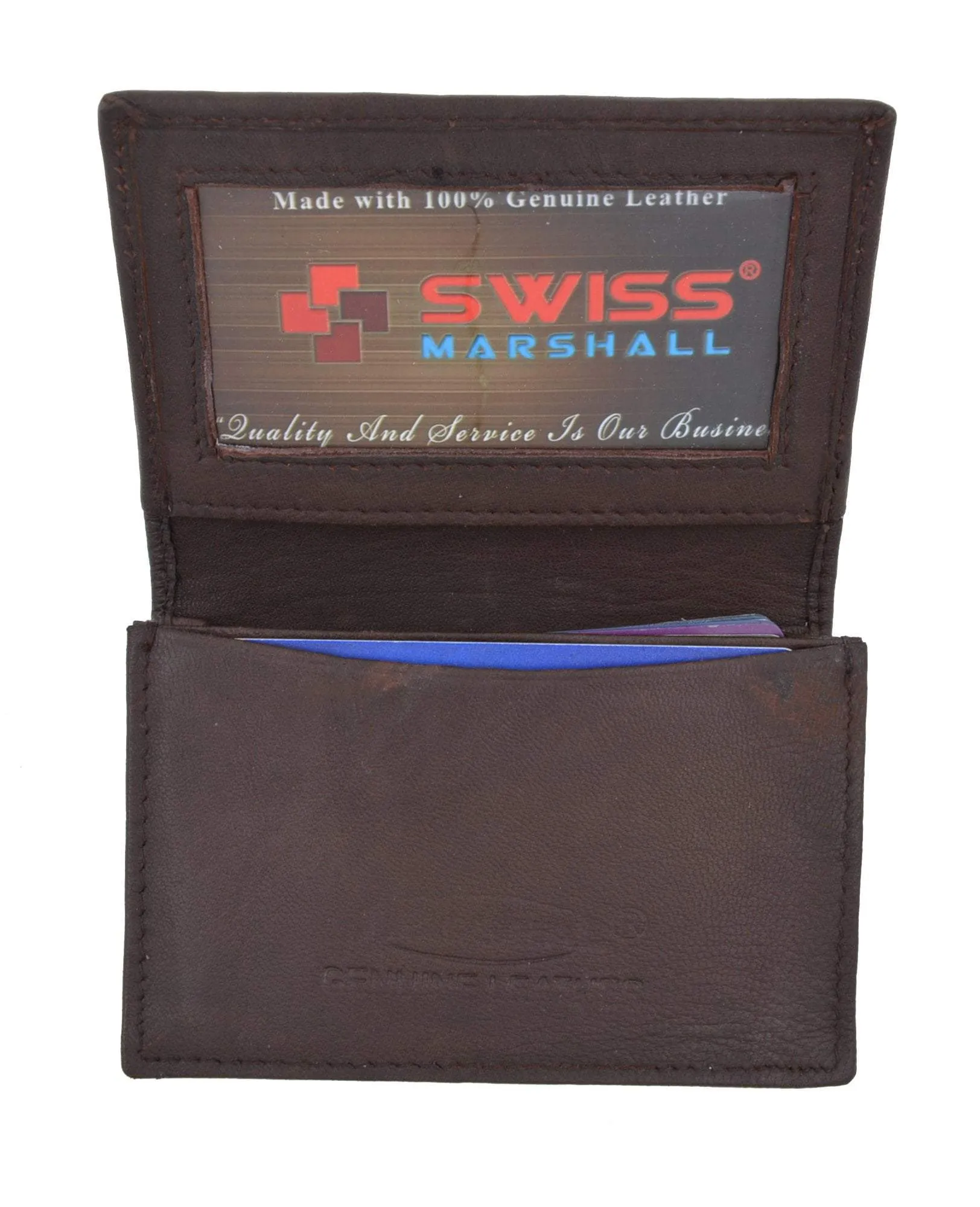 Trending Today Steal Swiss Marshal Rfid Blocking Soft Genuine Leather Expandable Credit Card Outside Id Business Card Holder Wallet Sw-Rfid-P70
