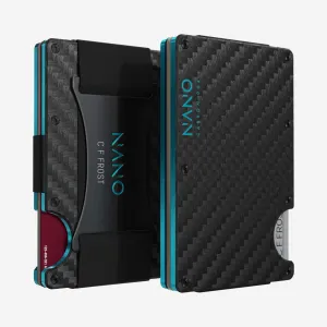 004 Personalised Cash Strap Wallet (Stealth Black/Miami Blue) Hot Deals Today Best Deal Alert
