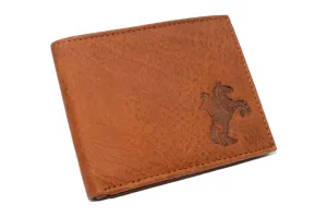 Cowboy Western Men'S Rfid Blocking Genuine Leather Bifold Trifold Wallet (Bifold) Special Price Offer