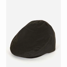 Barbour Wax Mens Flat Cap - Olive Save More Online Clearance Event Today