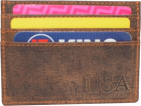 Cazoro Personalized Slim Card Case Premium Vintage Leather Wallet With Rfid Blocking For Men Sweet Deal Today