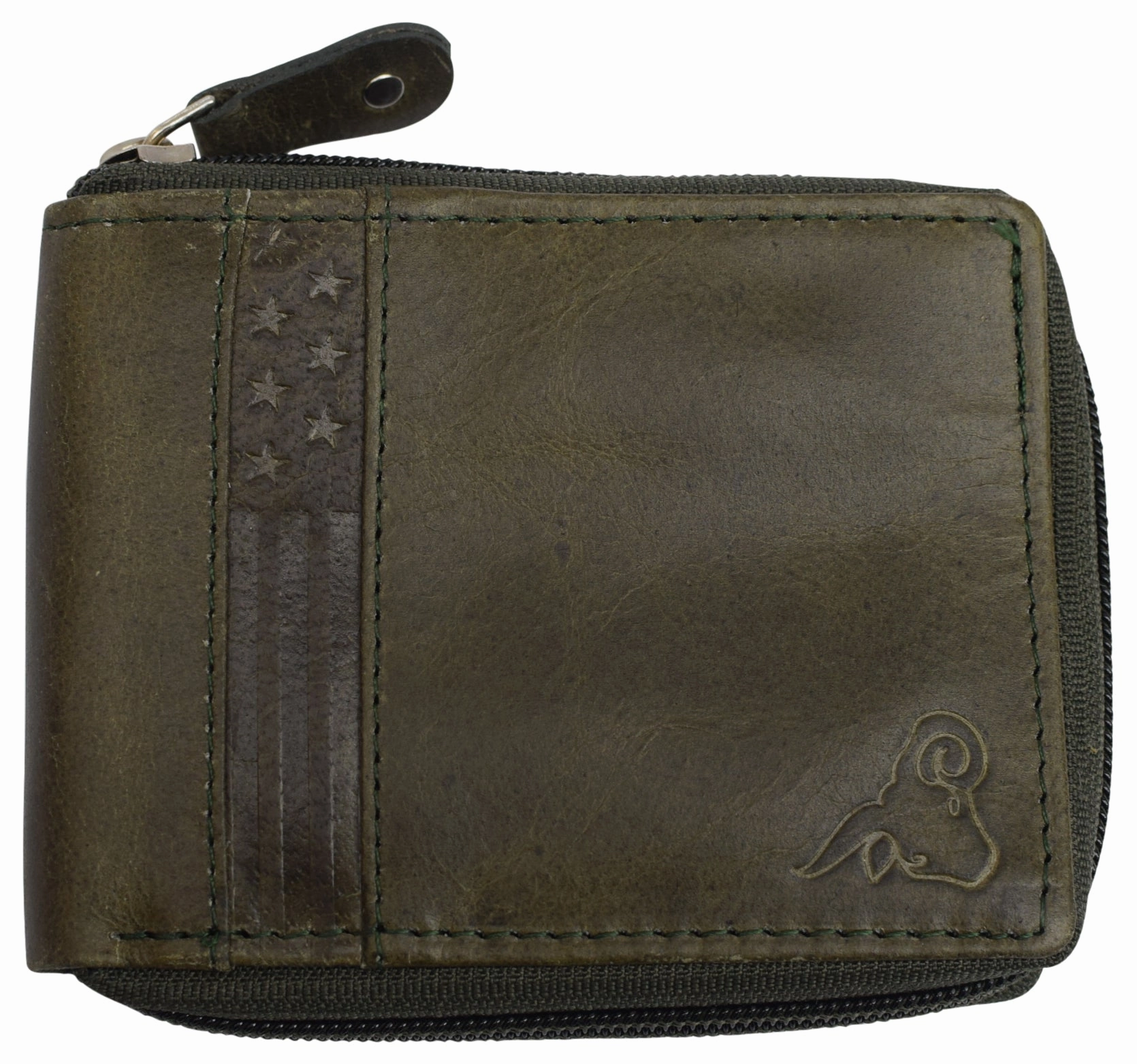 Grab It Now Cazoro Zipper Bifold Wallet For Men Women Rfid Protected Genuine Leather