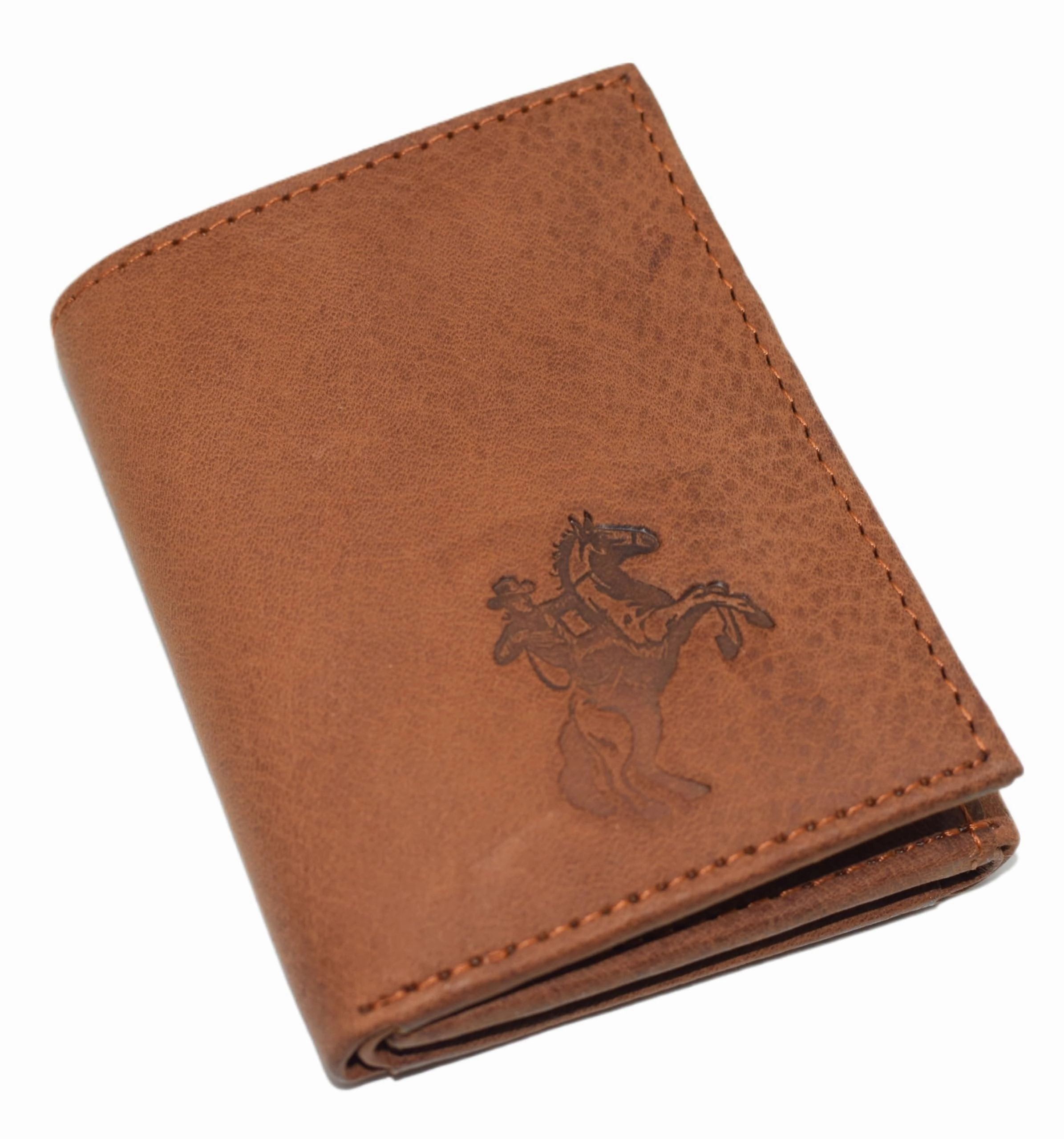 Cowboy Western Men'S Rfid Blocking Genuine Leather Bifold Trifold Wallet (Bifold) Special Surprise Sale Steal the Deal Now