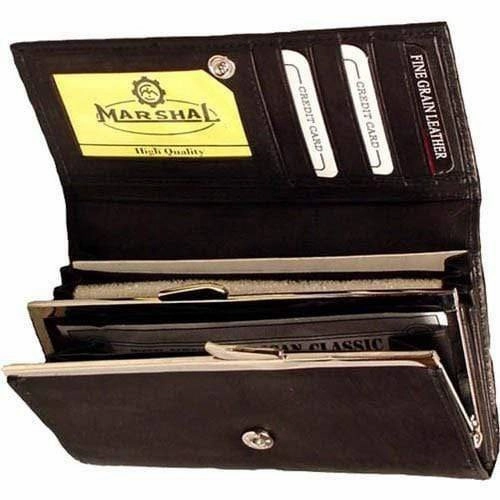 Sale Ending Soon Save Today Event Ladies Standard Wallet Marshal W/Credit Card Case Genuine Leather 903 Cf-Tan (C)