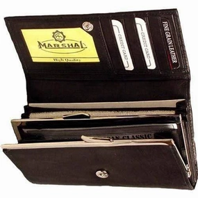 Sale Ending Soon Save Today Event Ladies Standard Wallet Marshal W/Credit Card Case Genuine Leather 903 Cf-Tan (C)