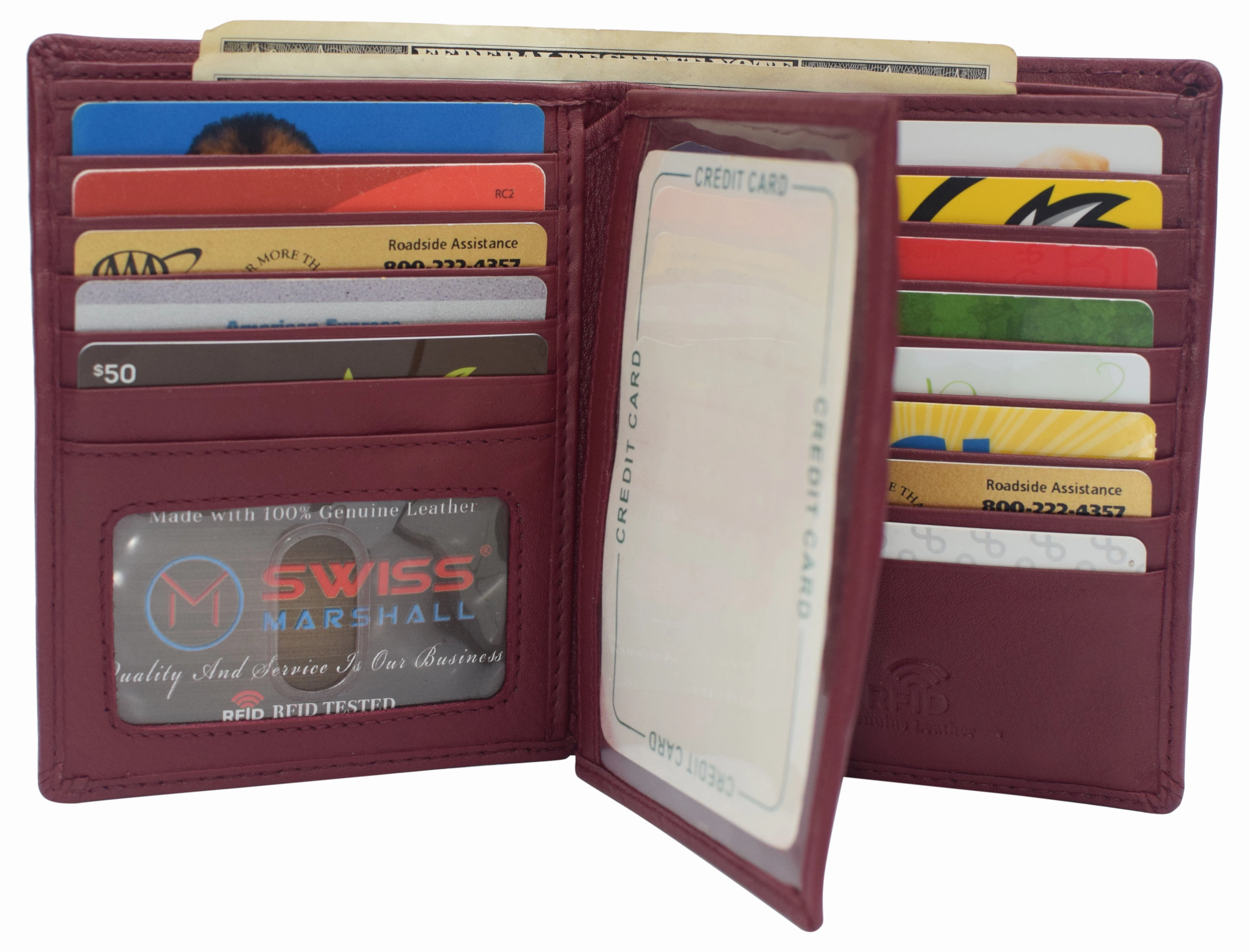 Napa Leather Hipster Bifold Wallet For Men With Id Window And Rfid Blocking Mega Hot Offer Today Only Hot Pick