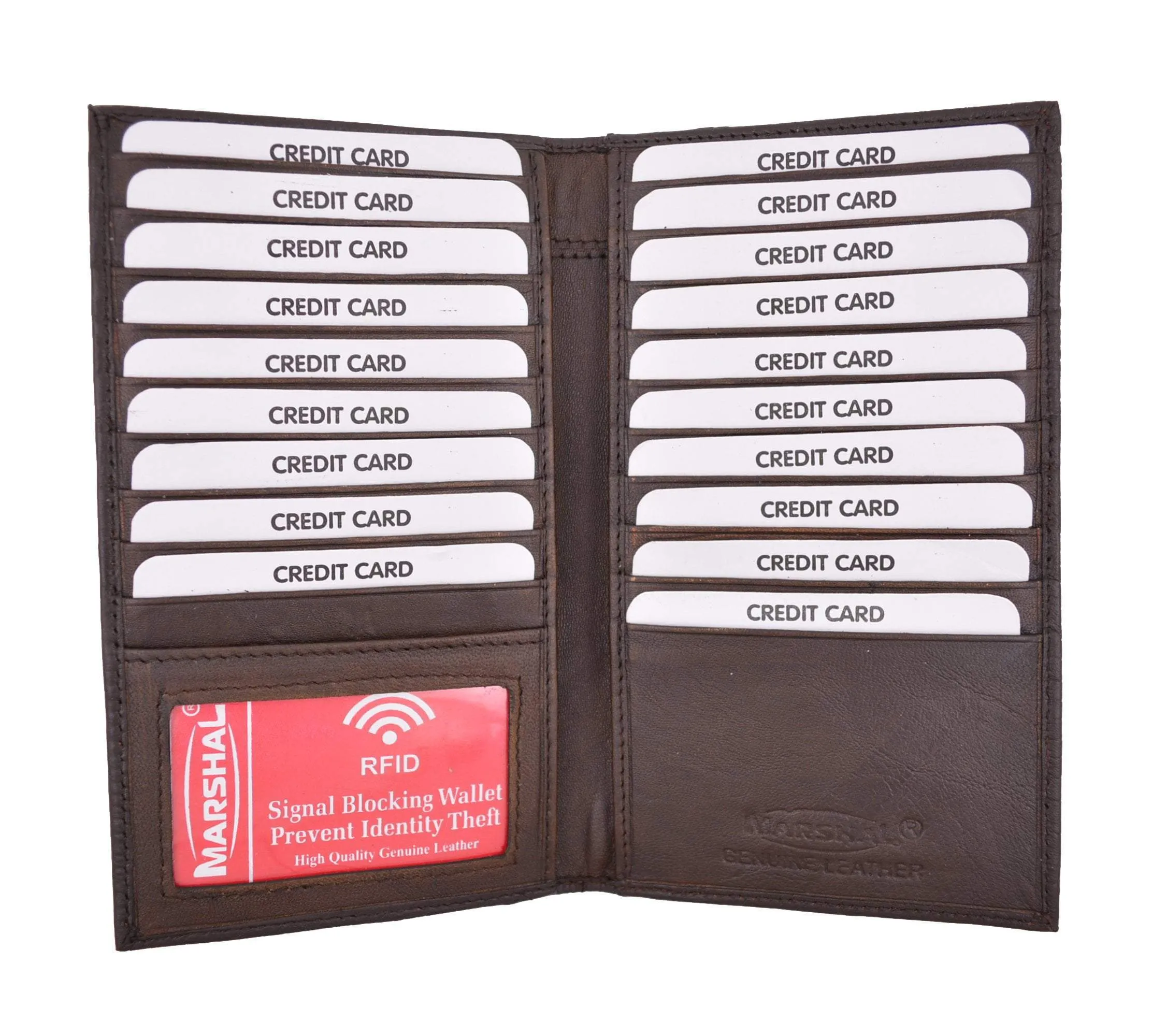 New Rfid Blocking Premium Genuine Crocodile Pattern Leather Bifold Credit Card Id Holder Rfidp1529Cr (C) Shop Grab Now Best Deal Alert