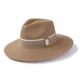 Hicks & Brown Hemley Wide Brimmed Summer Fedora - Natural Clearance Blowout