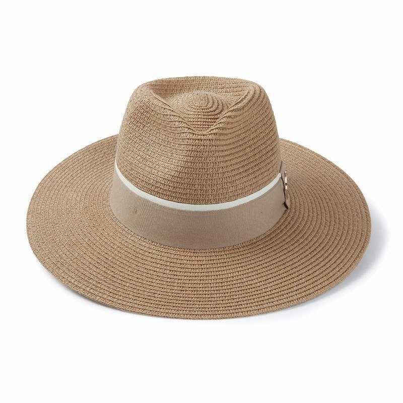 Save Today Event Hicks & Brown Hemley Wide Brimmed Summer Fedora - Natural