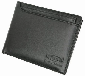 Save Big Online New Genuine Leather Removable Card Id Window Compact Multi-Card Wallet With Logo 600534-Bk-Logo