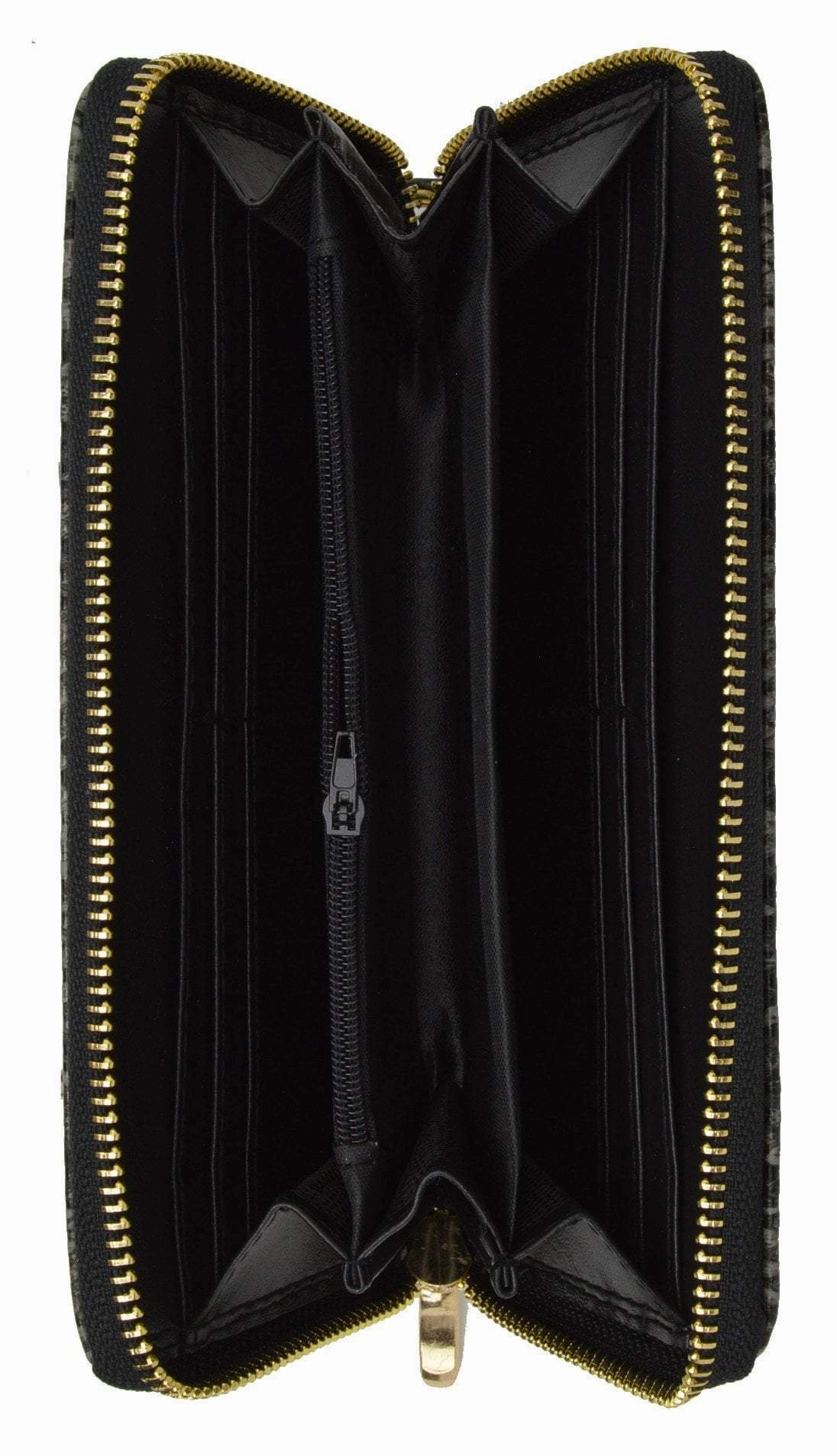 Trending Today Steal Grab Your Hot Pick New Ladies Snake Print Zip Around Womens Wallet 126-11876-6 (C)