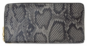 Perfect Gift Sale New Ladies Snake Print Zip Around Womens Wallet 126-11876-6 (C)