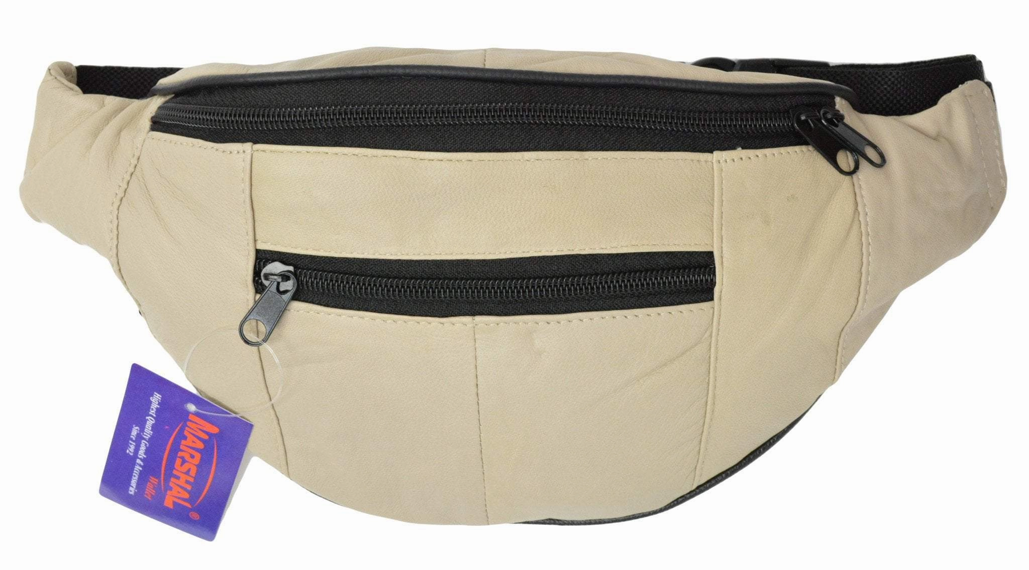 Best Deal Alert Hot Pick Online New Marshal Genuine Soft Leather 3 Zipper Pouch
