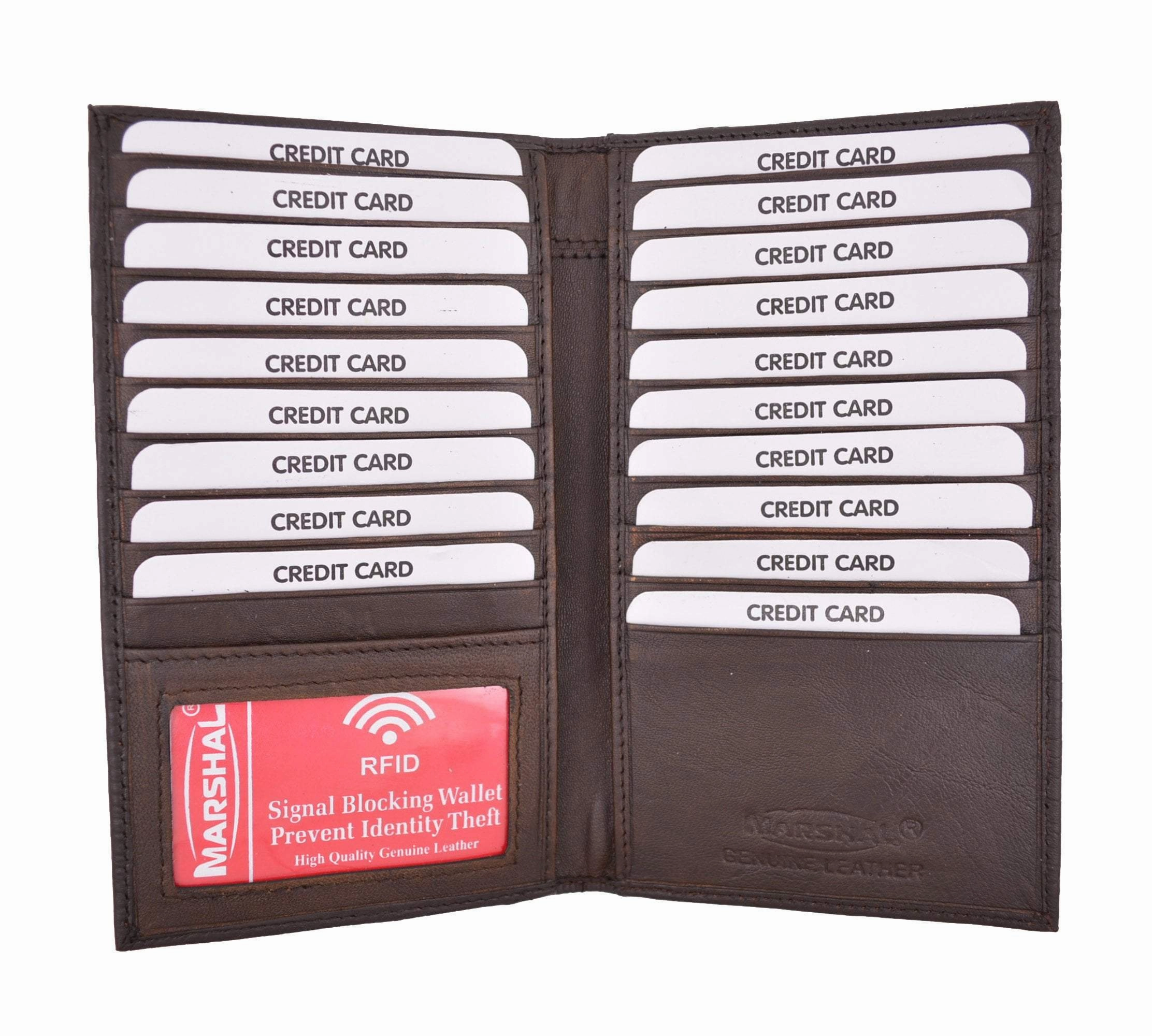 Hot Deal Alert Big Savings Alert New Rfid Blocking Premium Genuine Crocodile Pattern Leather Bifold Credit Card Id Holder Rfidp1529Cr (C)