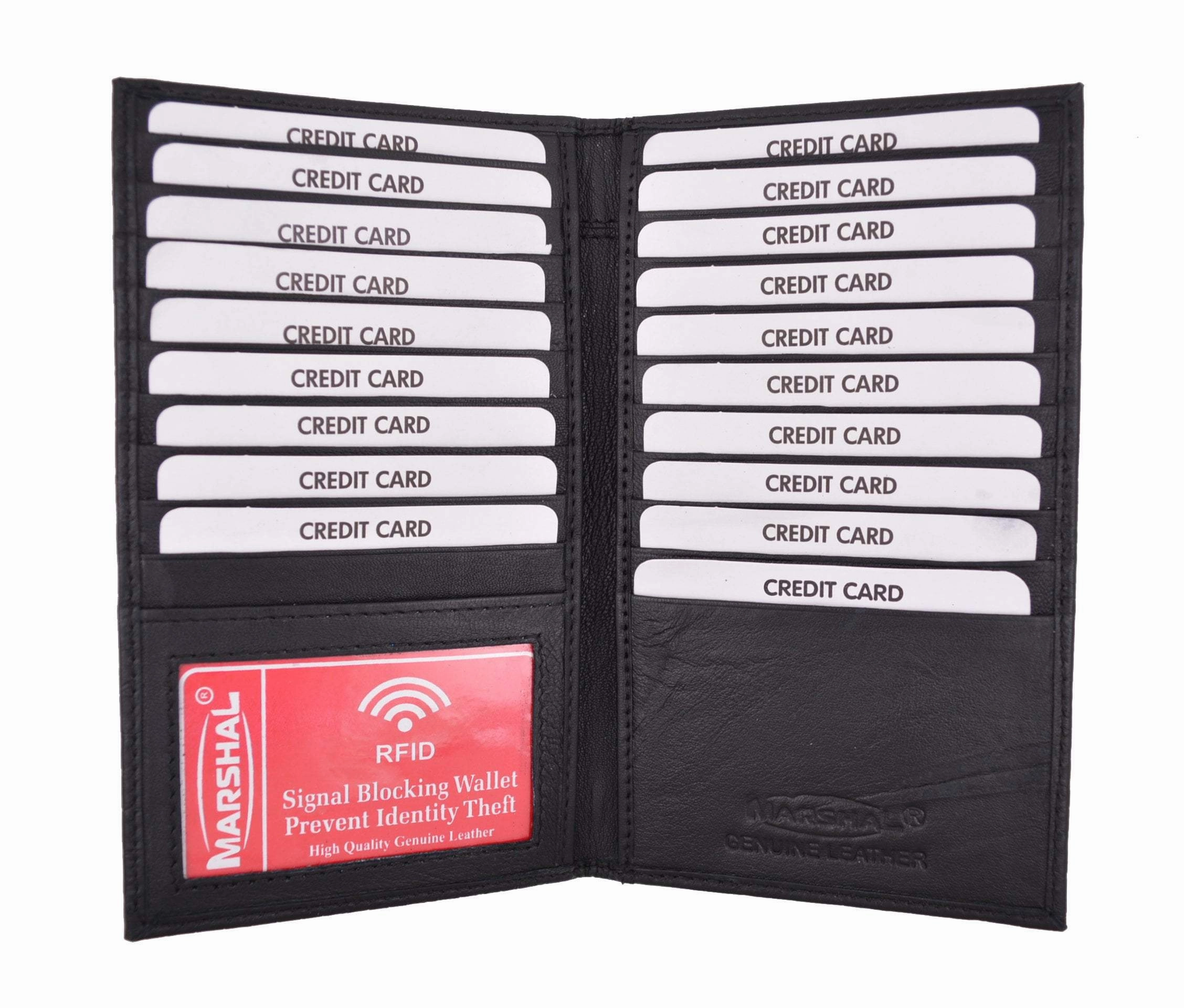 Save More Now New Rfid Blocking Premium Genuine Crocodile Pattern Leather Bifold Credit Card Id Holder Rfidp1529Cr (C)