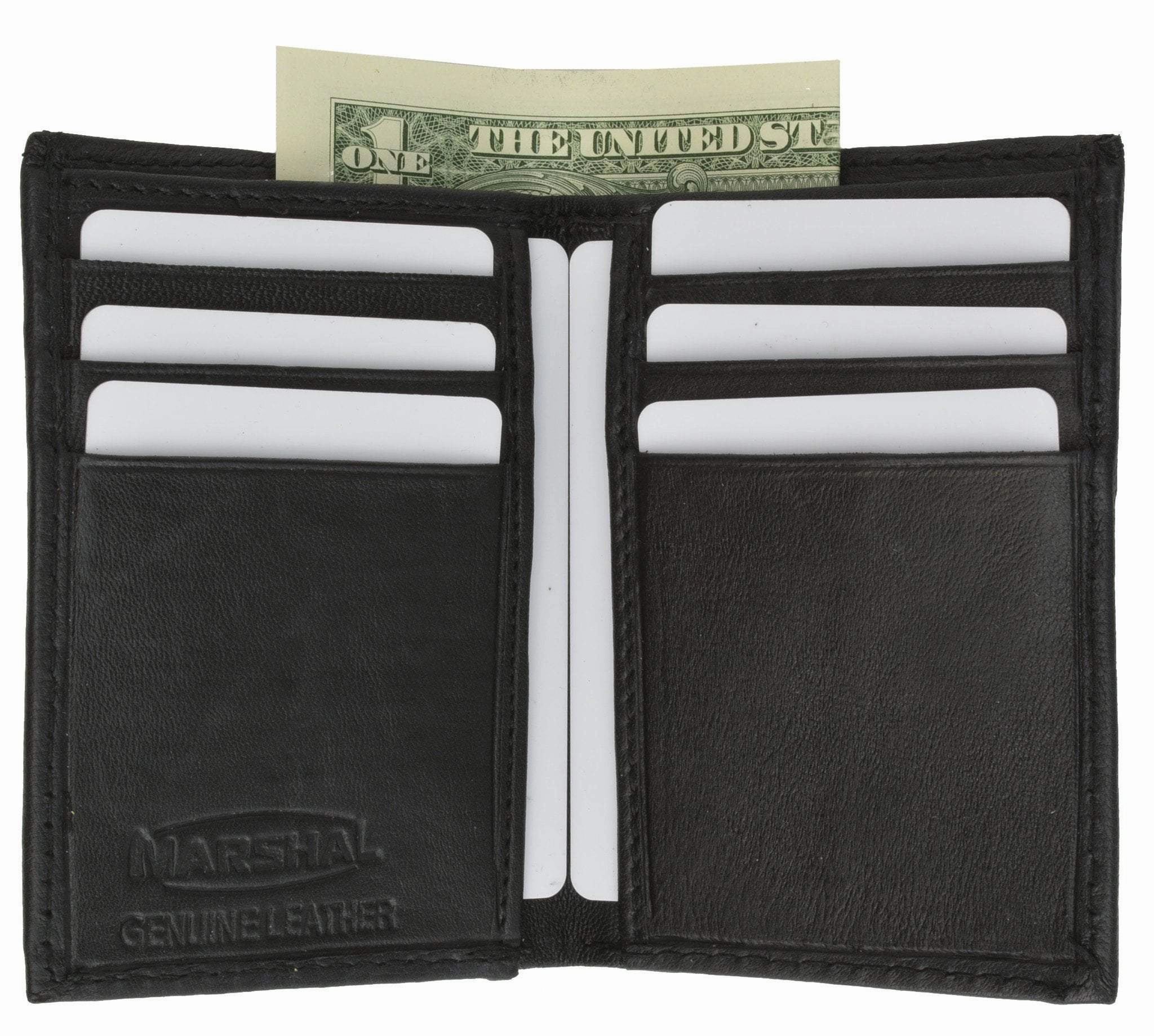 Gift Sale Event New Slim Thin Mens Bifold Genuine Leather Id Wallet Credit Card Holder 71 (C)