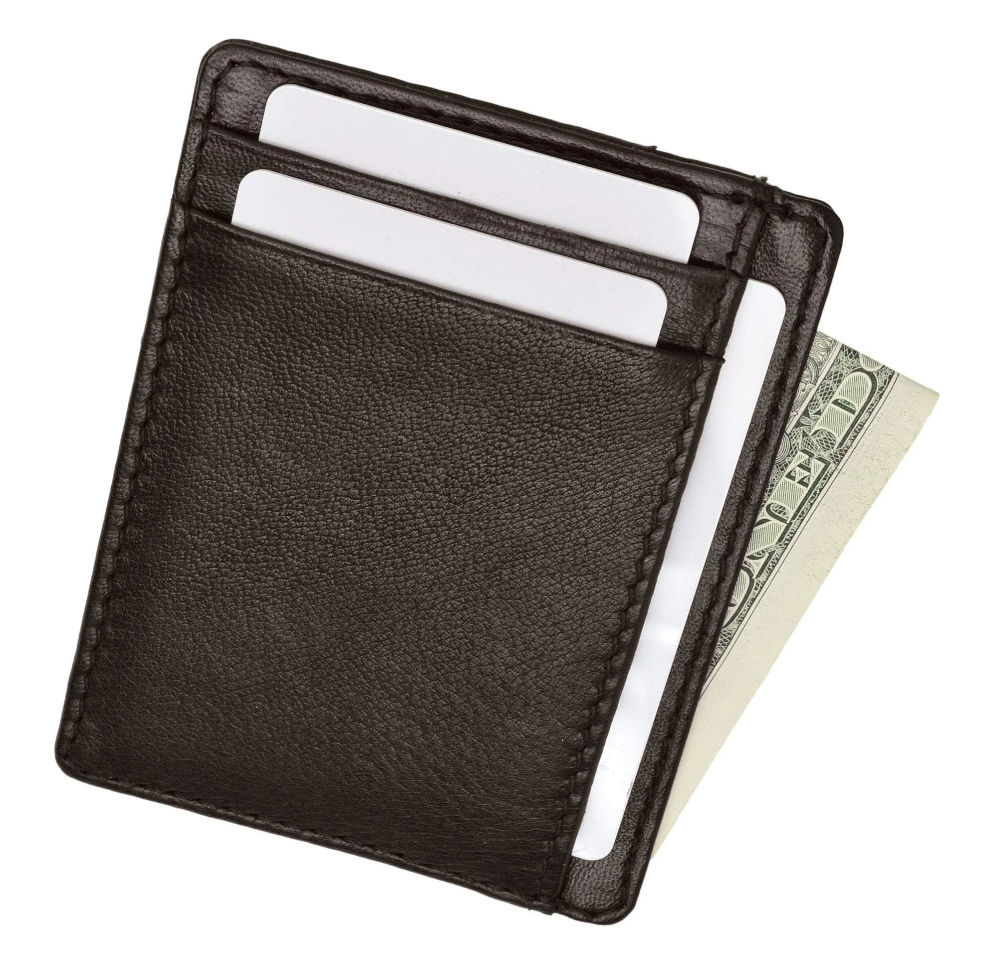 Clearance Sale Now Best Seller Discount Rfid Blocking Minimalist Genuine Leather Slim Front Pocket Wallet Rfid P 5 (C)